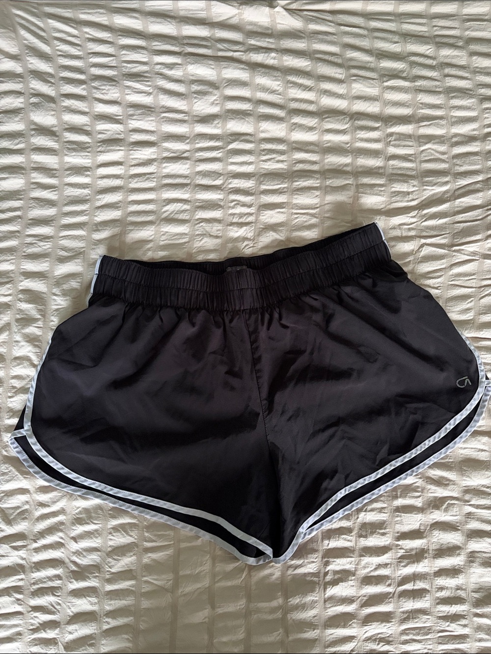 GAPfit Women’s Black Running Shorts with White Trim